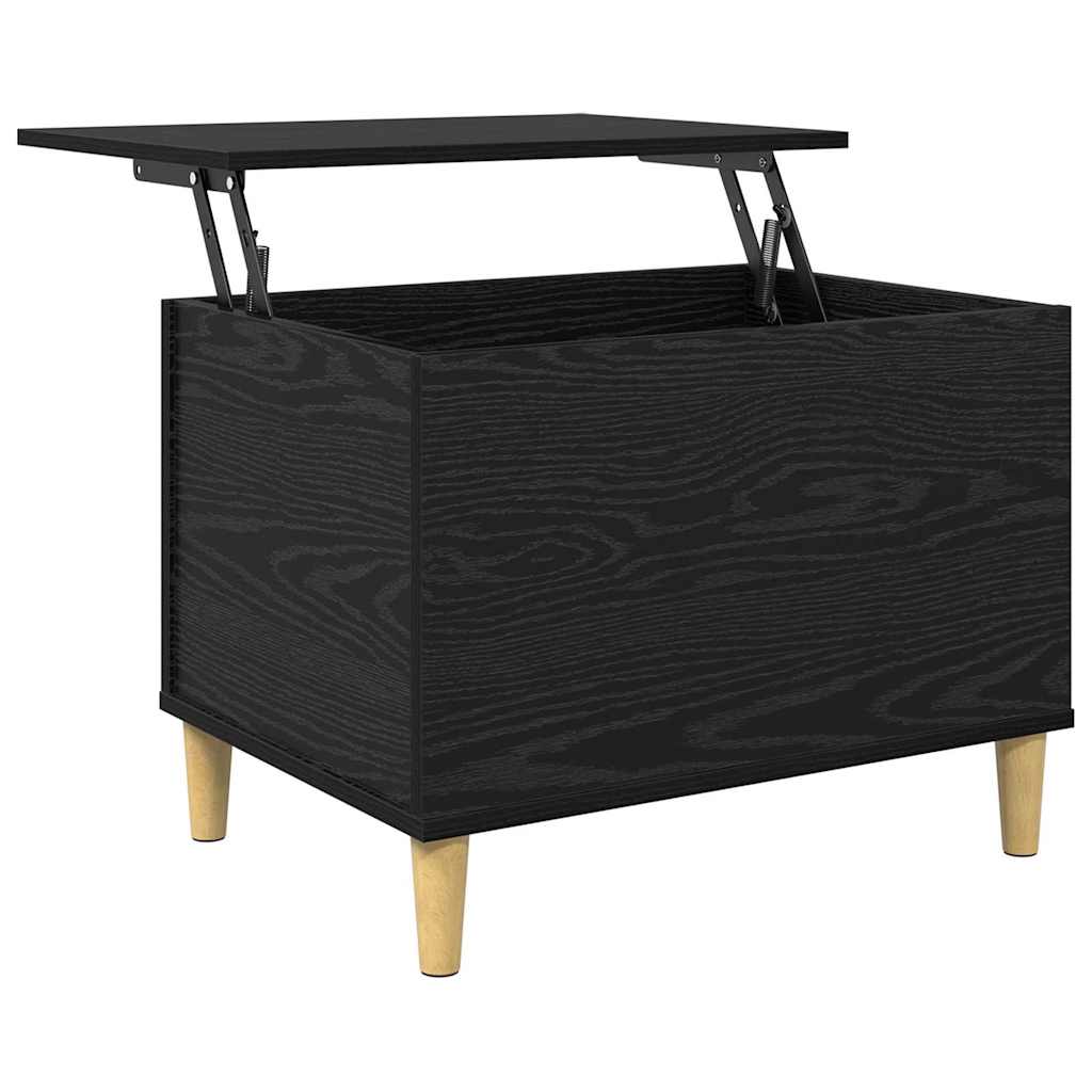 Armadio da Notte Rovere Nero 60 x 44,5 x 45 cm