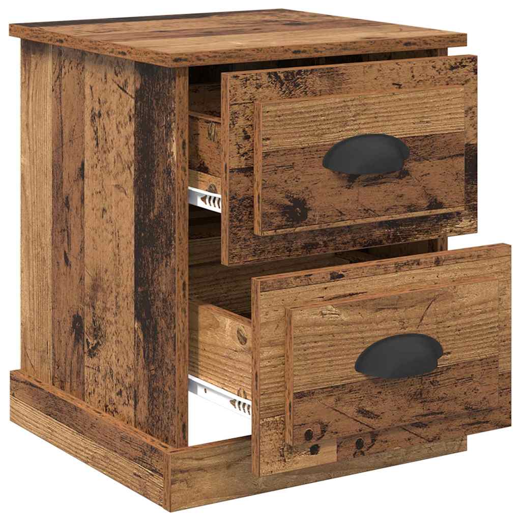 Armadio da Notte 2 pcs Legno vecchio 39 x 39 x 47.5 cm