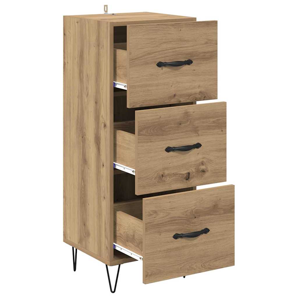 Credenza rovere artigianale 34 x 34.5 x 90 cm Legno multistrato