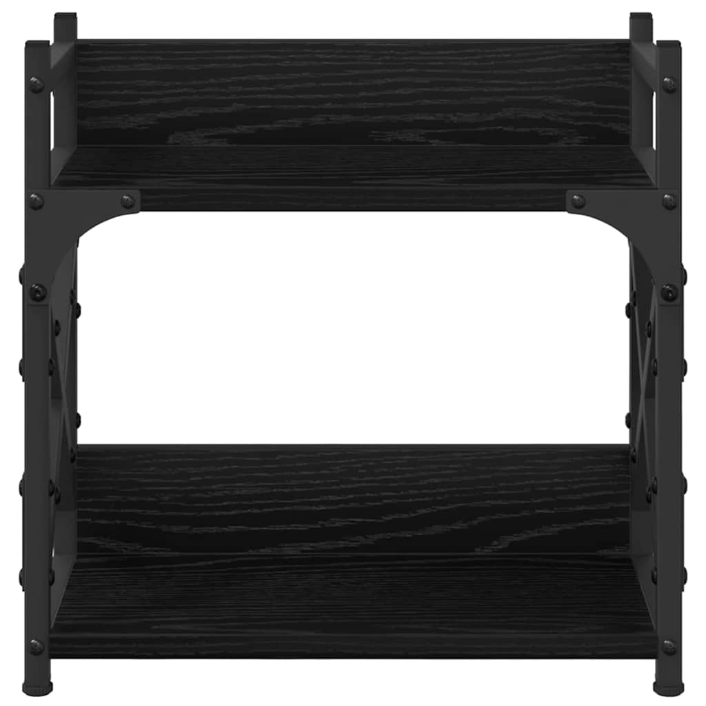 Supporto per Stampante Rovere Nero 40 x 20 x 40 cm