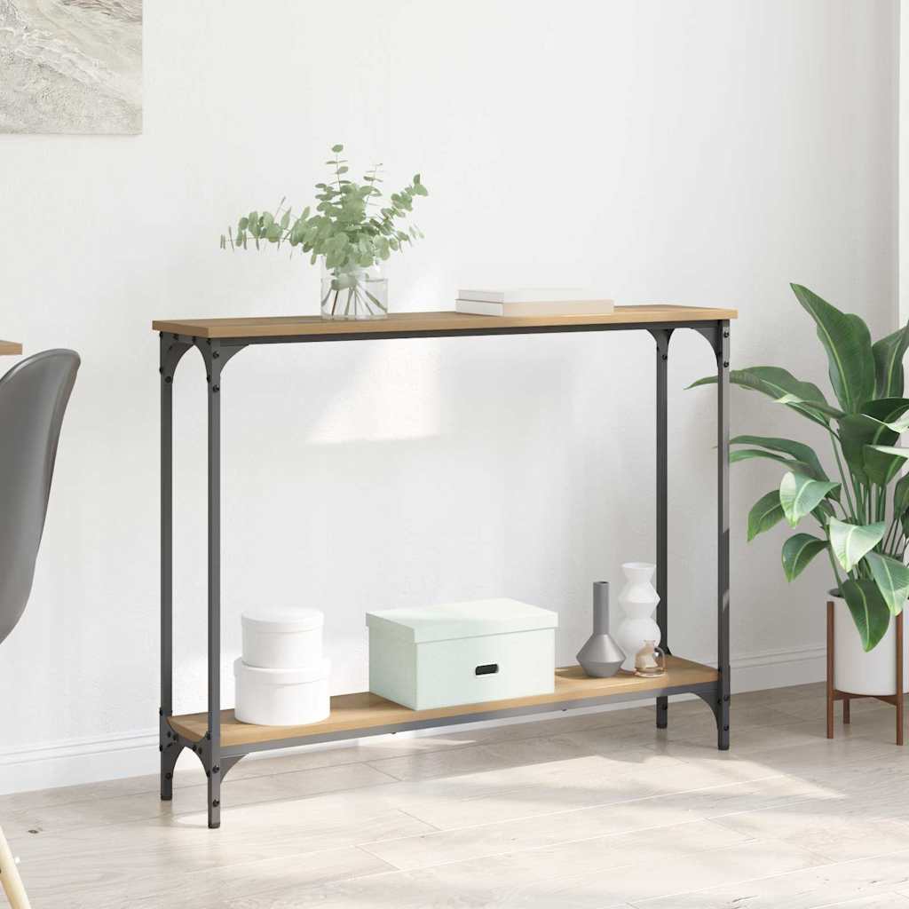 Tavolo consolle Rovere artigianale 100 x 22,5 x 75 cm