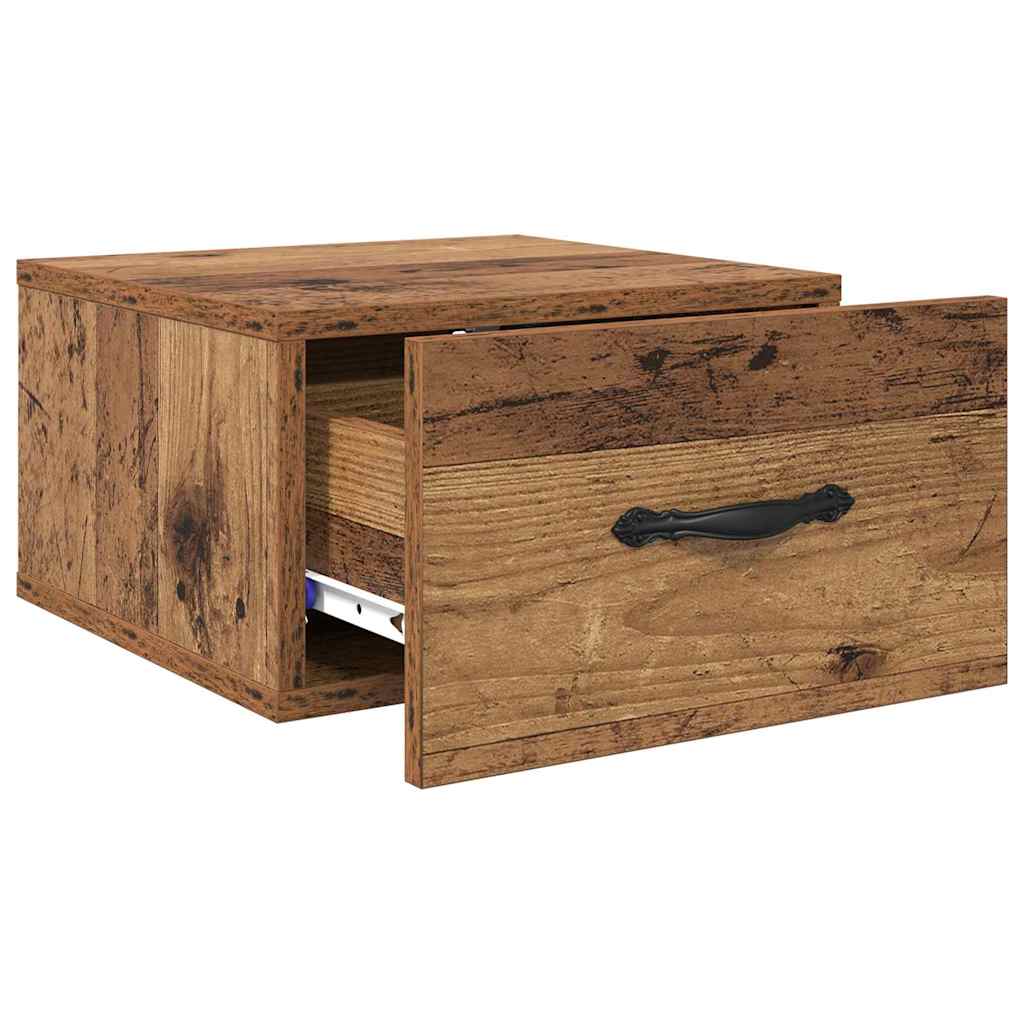 Armadio da Notte con cassetto Legno vecchio 35 x 35 x 20 cm