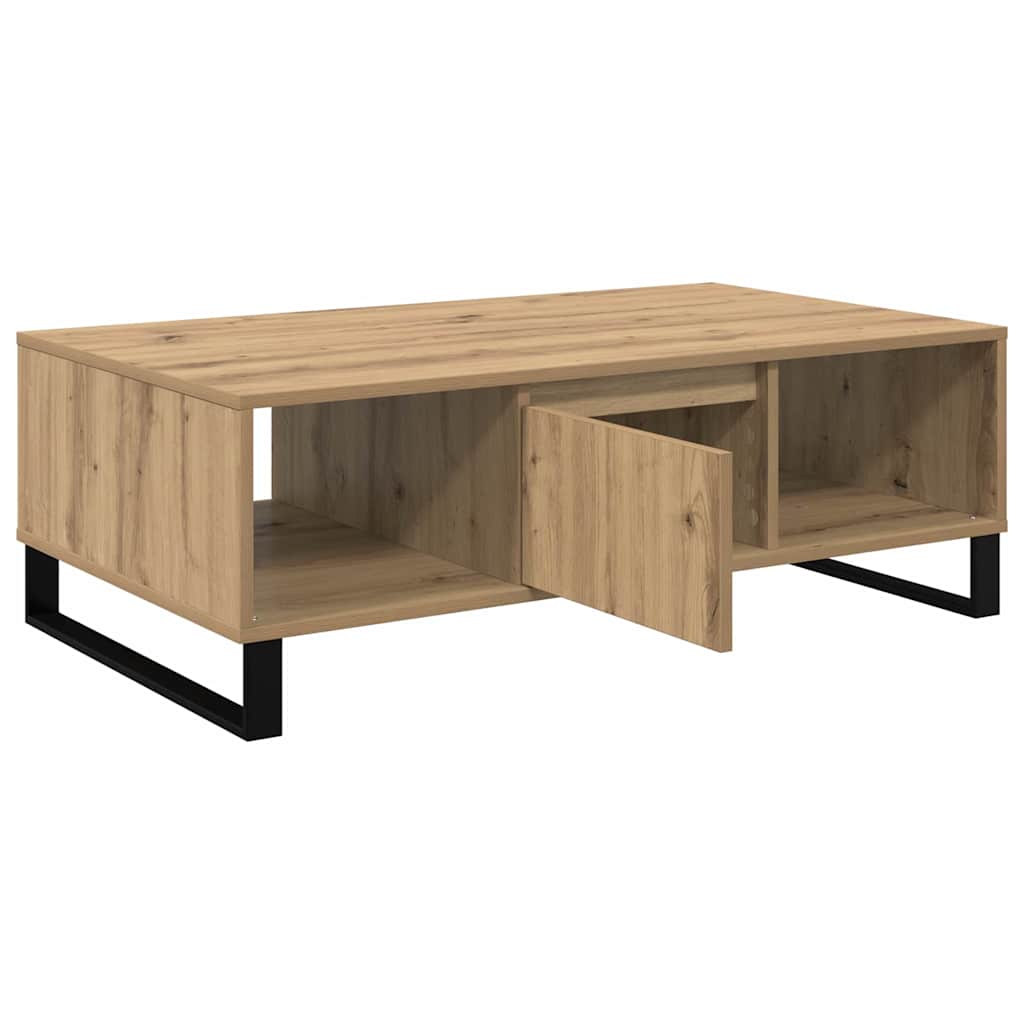 Tavolino da salotto Rovere artigianale 104 x 60 x 35 cm