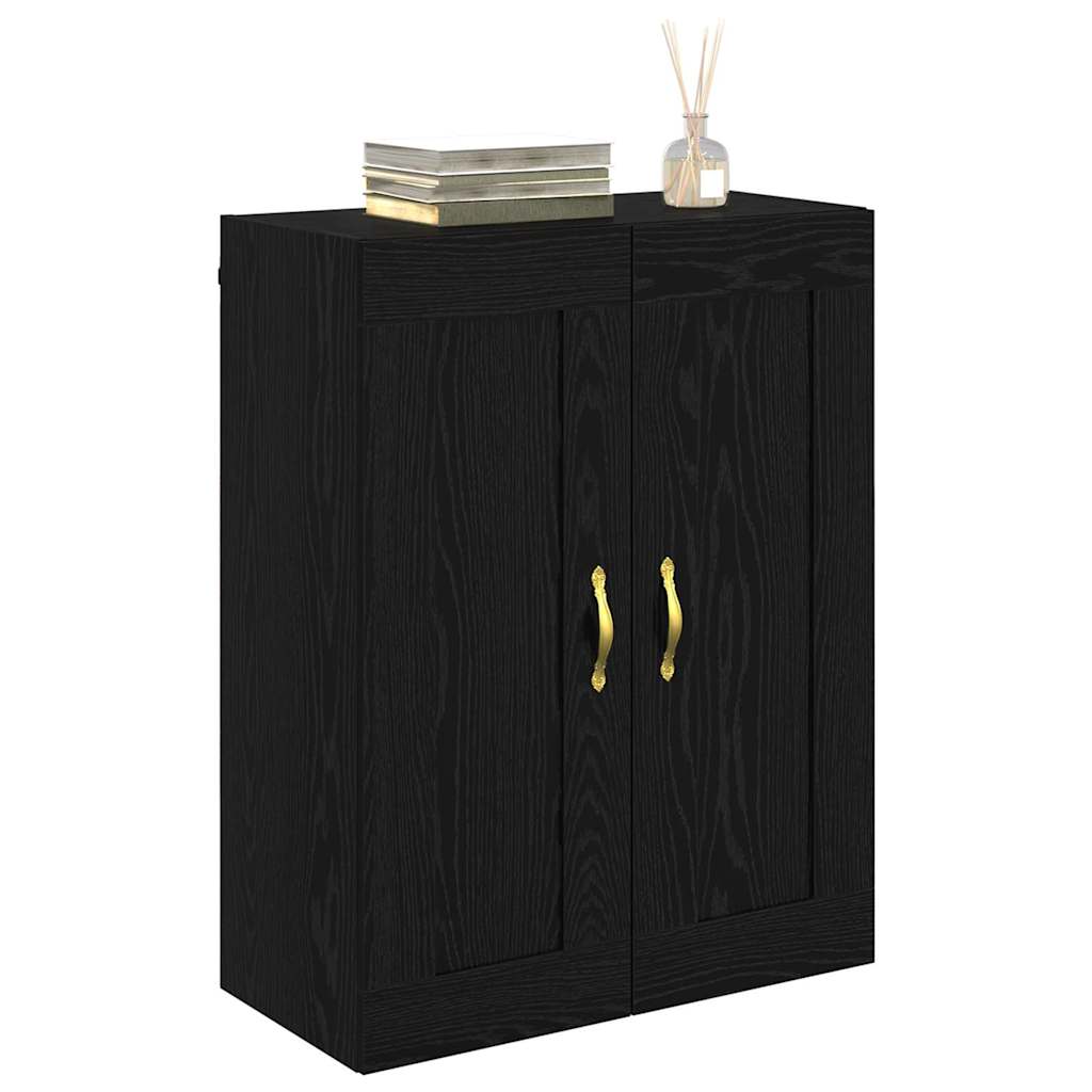 Pensile Rovere Nero 69,5 x 34 x 90 cm Legno multistrato