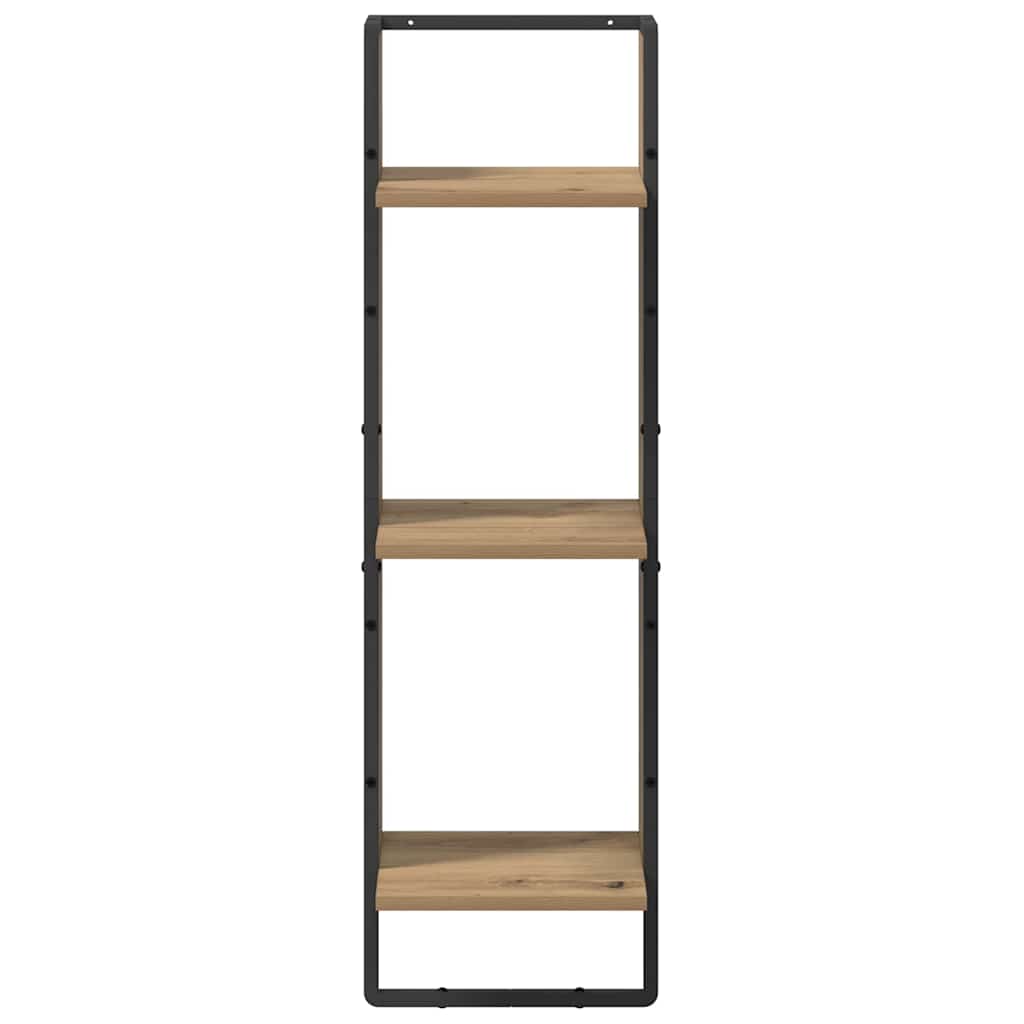 Scaffale da parete Rovere artigianale 30 x 25 x 100 cm