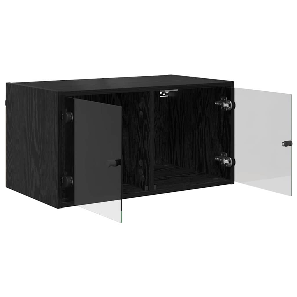 Armadietto a muro Rovere Nero 68 x 37 x 35 cm Legno multistrato