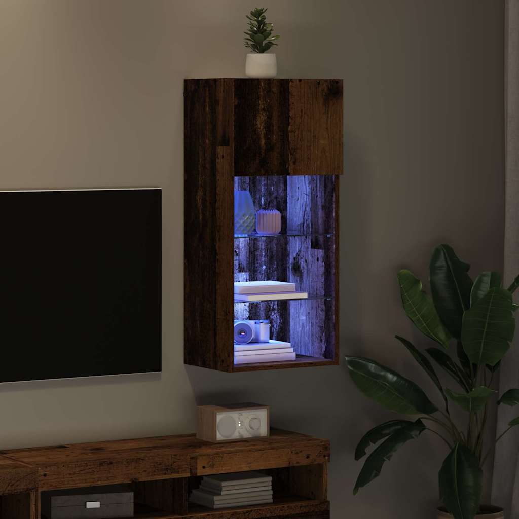 Mobile TV da Parete Legno vecchio 40,5 x 30 x 90 cm