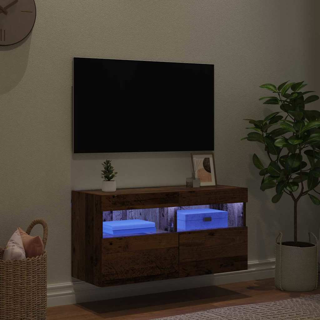 Mobile TV da parete Legno vecchio 80 x 30 x 40 cm