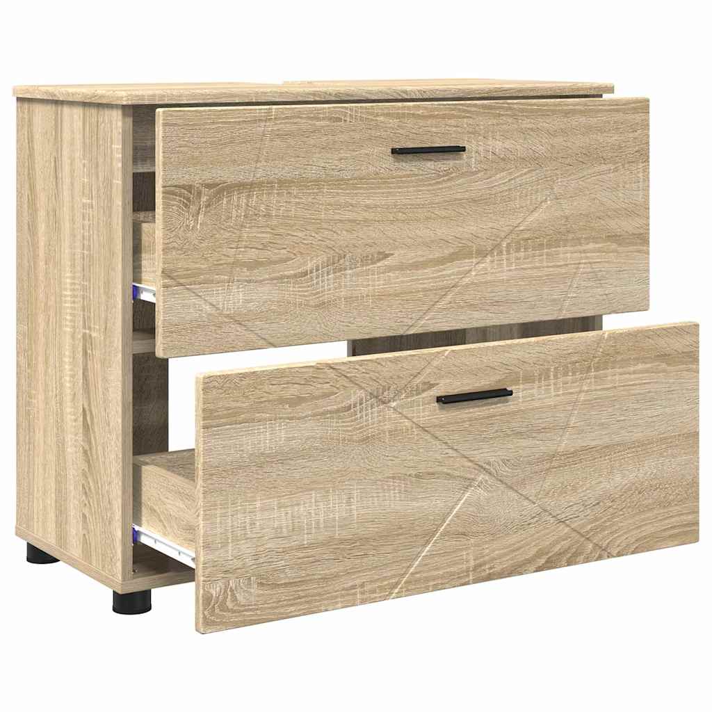Mobile da Bagno con cassetto Rovere Sonoma 76,5 x 35 x 64 cm