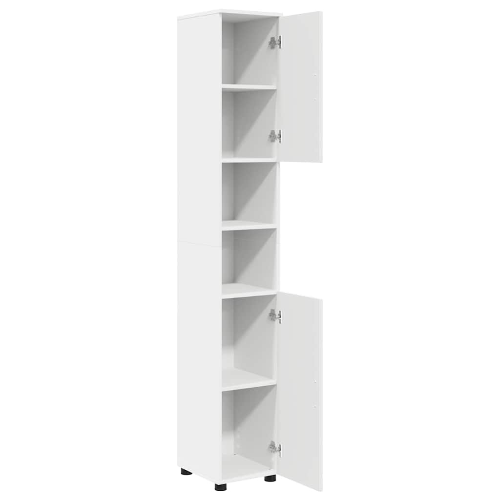 Mobile da Bagno con archiviazione Bianco 30 x 35 x 192 cm