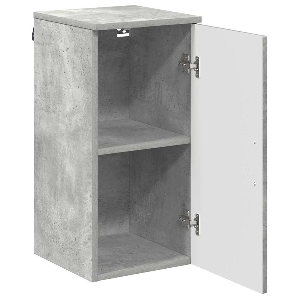 Mobile da Bagno con porta Grigio cemento 30 x 31,5 x 61 cm