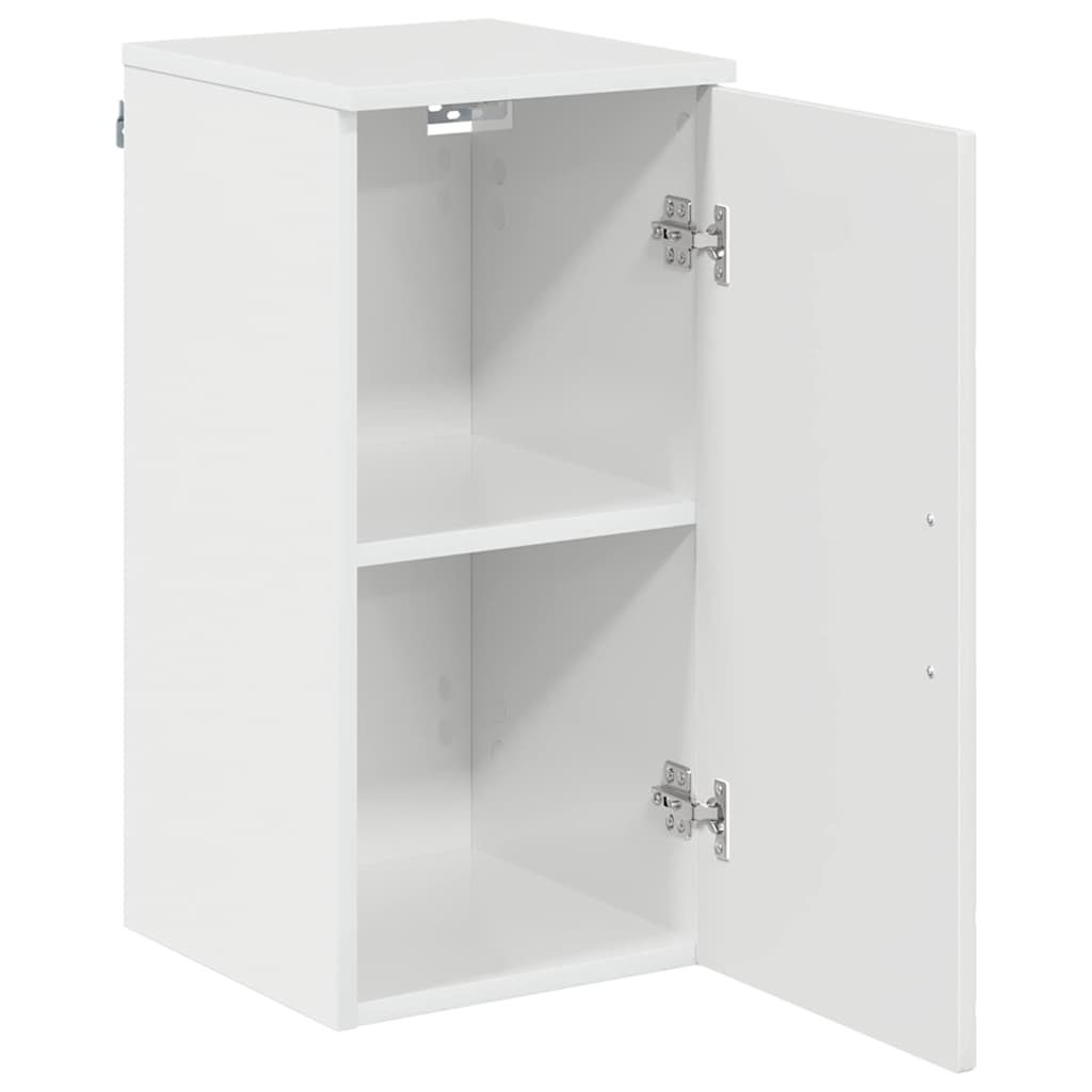 Mobile da Bagno con porta Bianco Lucido 30 x 31,5 x 61 cm
