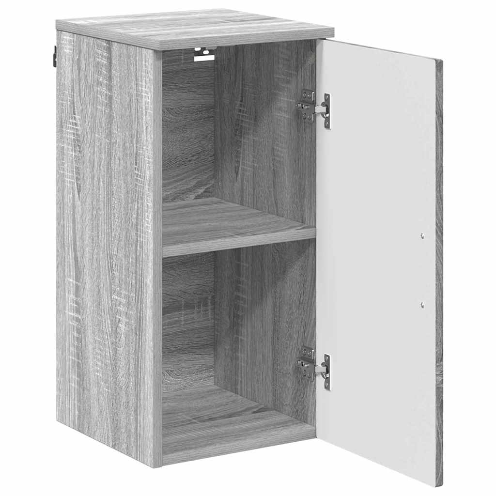 Mobile da Bagno con porta Grigio Sonoma 30 x 31,5 x 61 cm
