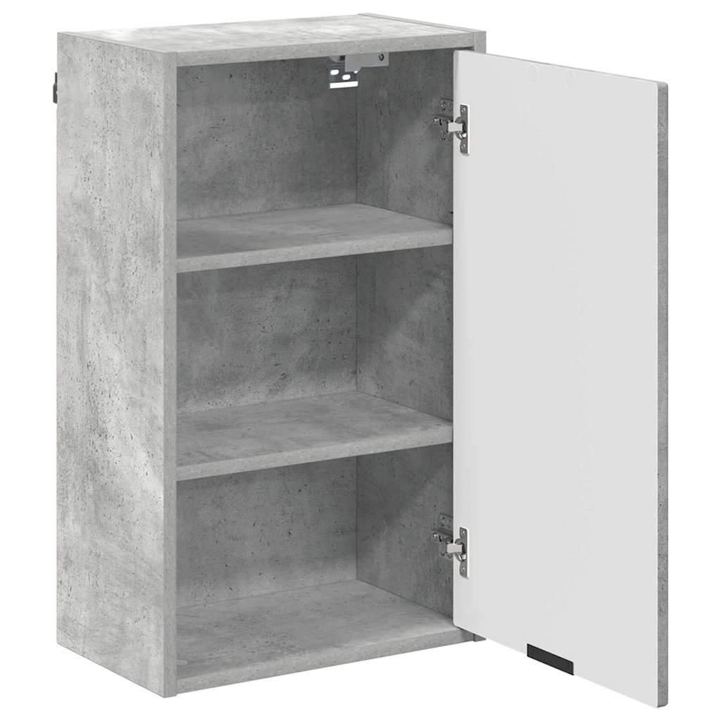Mobile da Bagno con porta Grigio cemento 39 x 23,5 x 65 cm