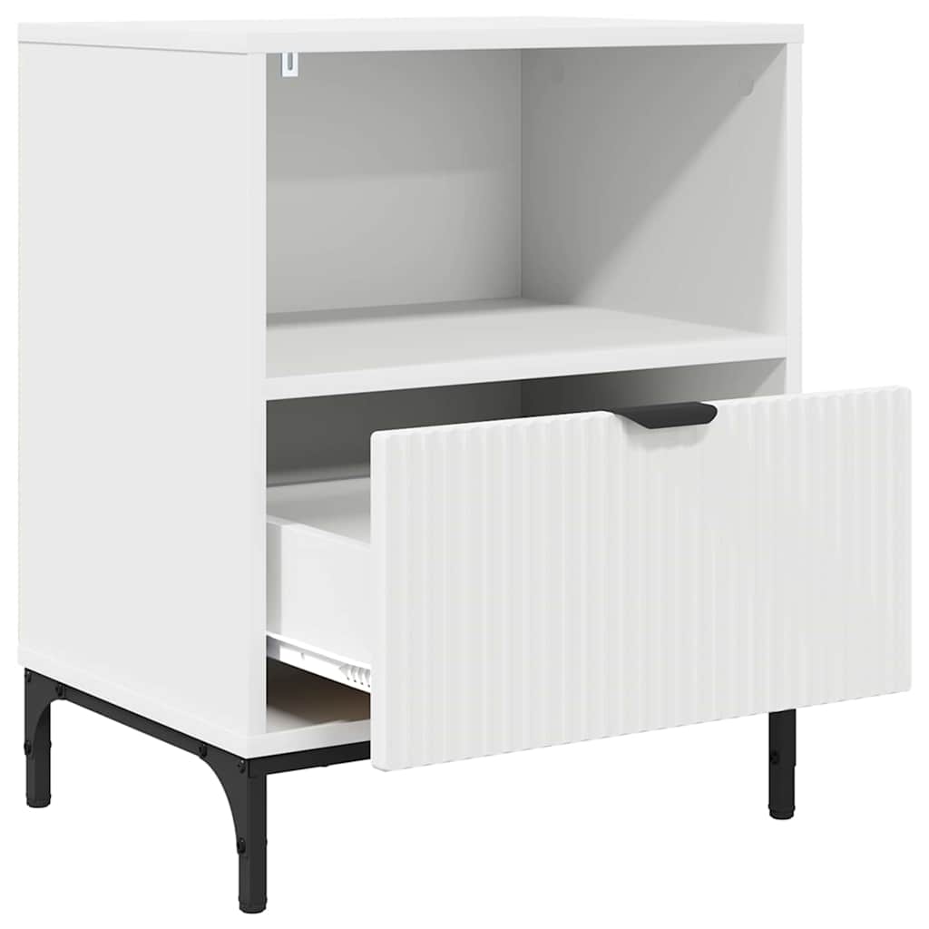 Armadio da Notte 2 pcs Bianco 49 x 36 x 61 cm Legno multistrato