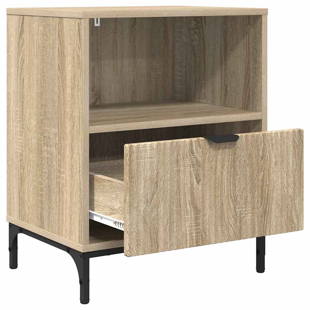 Armadio da Notte 2 pcs rovere sonoma 49 x 36 x 61 cm