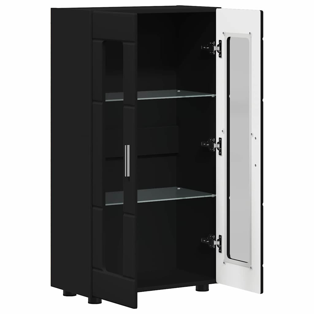 Credenza FLORIN Nero 55,5 x 29 x 103 cm Legno multistrato