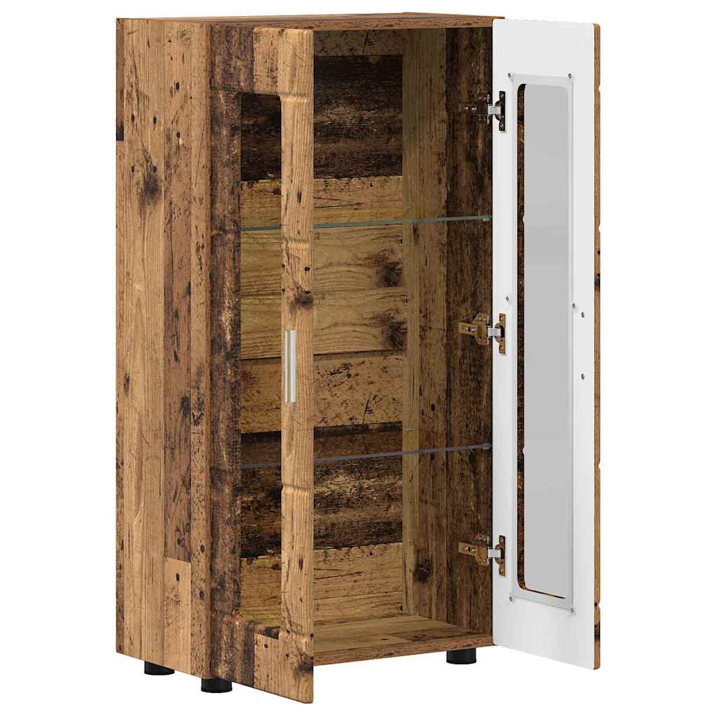 Credenza con porta FLORIN Legno vecchio 55,5 x 29 x 103 cm