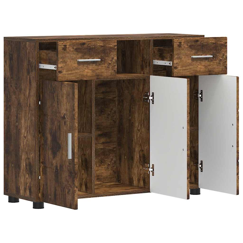 Armadio in Legno con cassetto Rovere fumé 88,5 x 30,5 x 73 cm