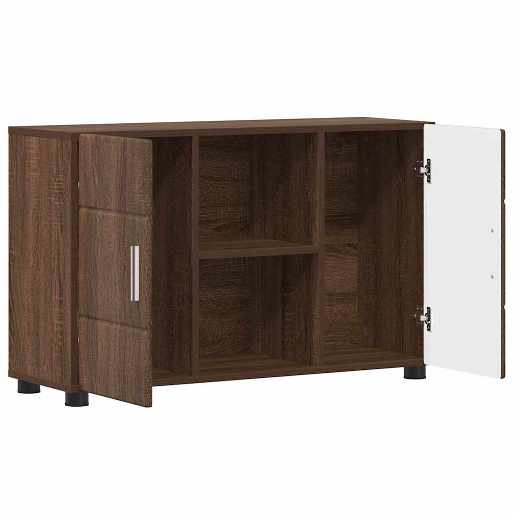 Credenza con porta FLORIN Rovere Marrone 88,5 x 30,5 x 55,5 cm