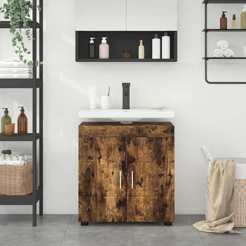 Set di Armadi da Bagno TULUM Rovere fumé 60 x 34 x 63 cm