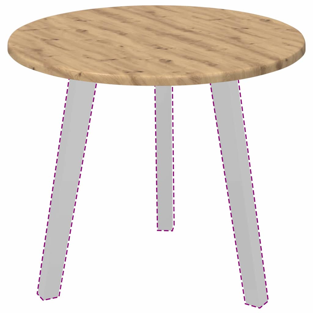 Piano del tavolo rovere artigianale 50 x 50 x 1,5 cm