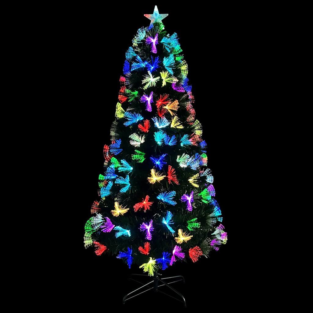 Albero di Natale artificiale con 120 LED Verde 120 cm PVC