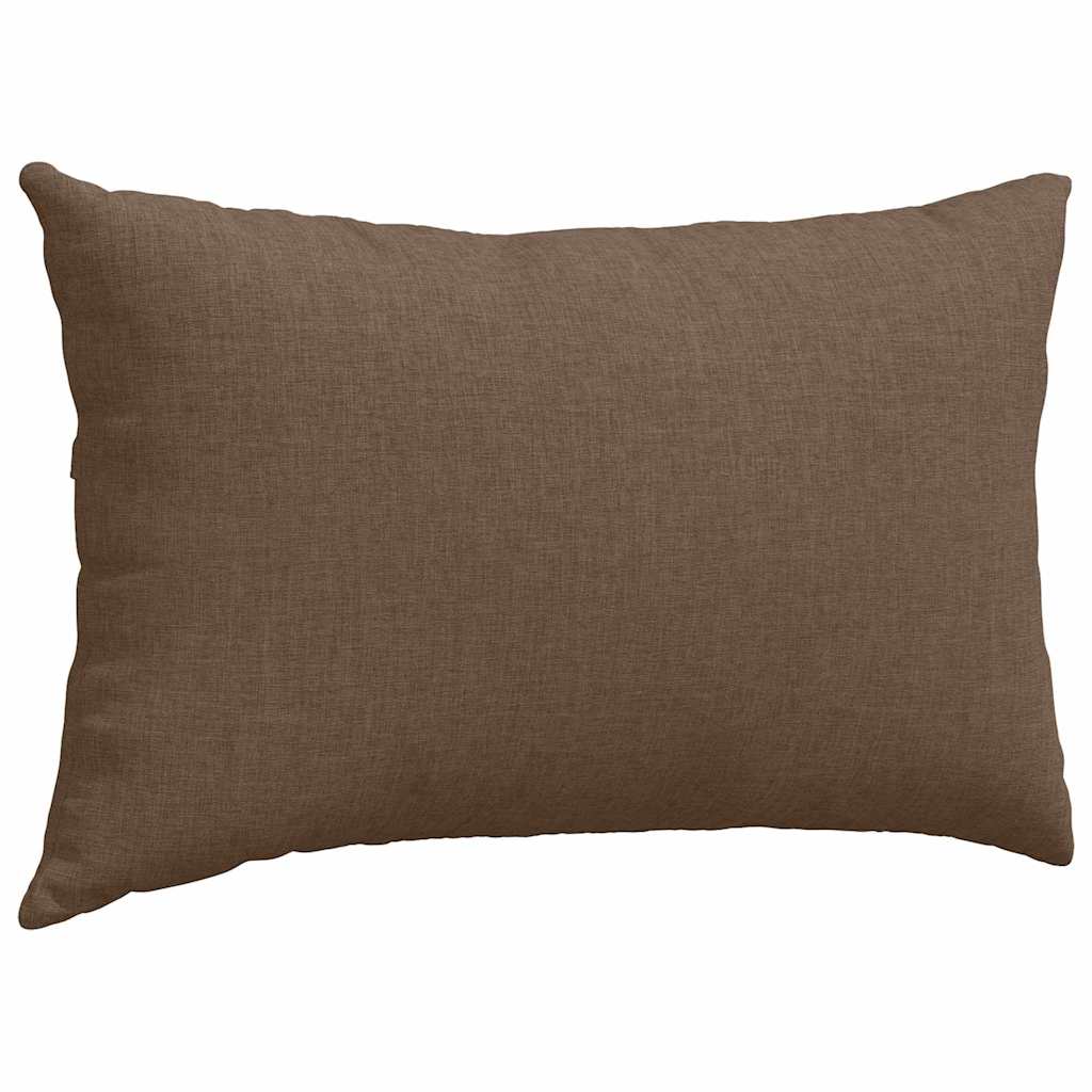 Cuscini da Divano 2 pcs Marrone 50 x 30 cm Tessuto