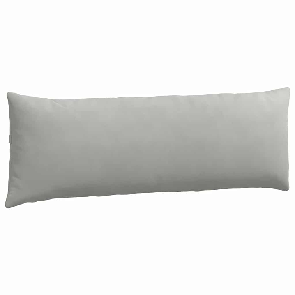 Cuscini da Divano 2 pcs Grigio chiaro 120 x 40 cm Tessuto