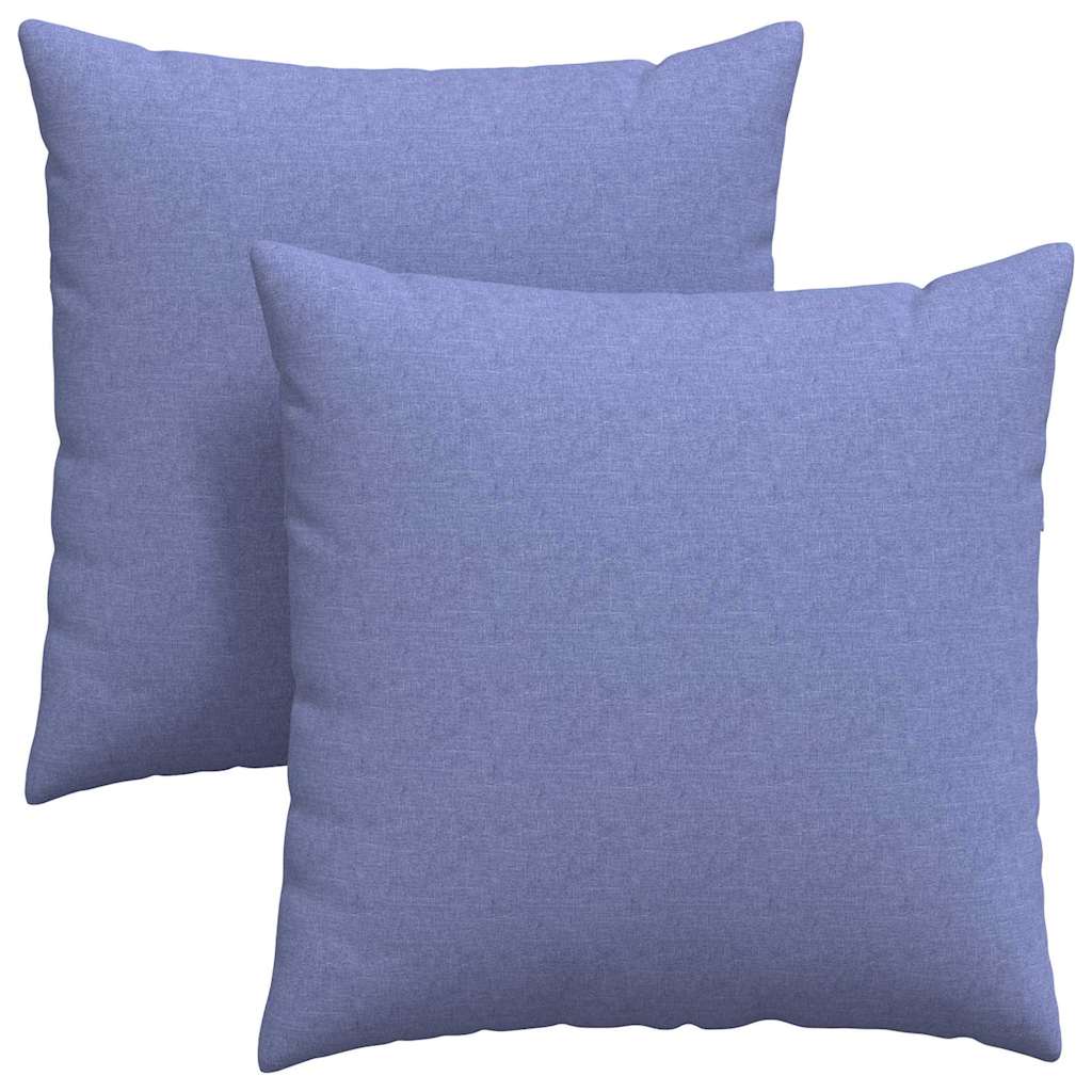 Cuscini da Divano 2 pcs Blu jeans 80 x 80 cm Tessuto