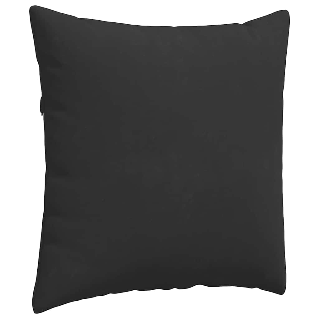 Cuscini da Divano 2 pcs Nero 80 x 80 cm Tessuto