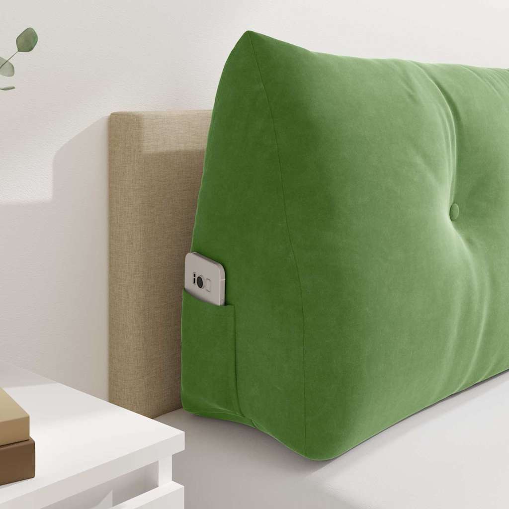 Cuscino per Schiena Verde chiaro 120 x 24 x 50 cm Velluto