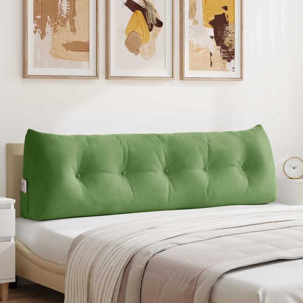 Cuscino per Schiena Verde chiaro 160 x 24 x 50 cm Velluto