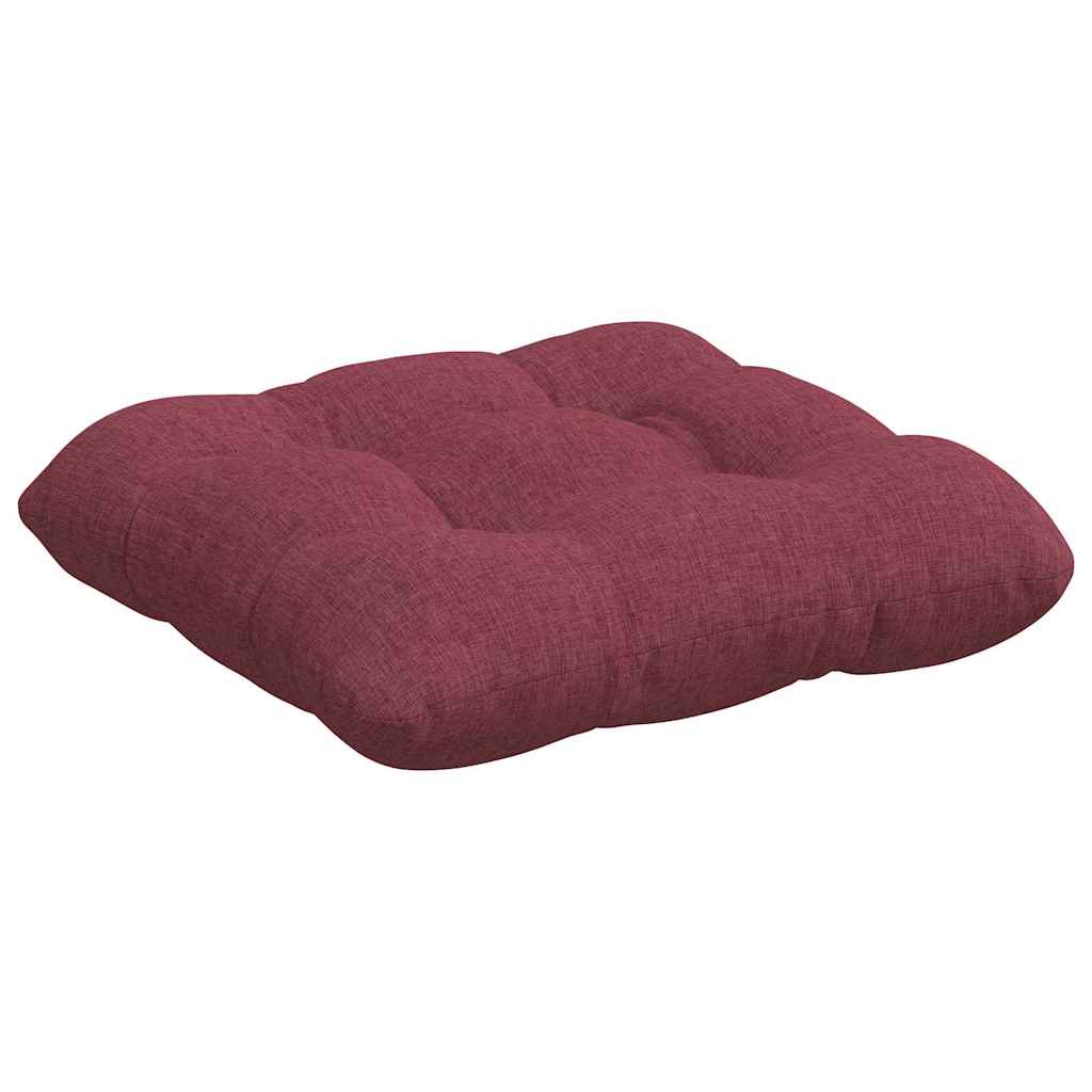 Cuscini per Seduta 4 pcs Rosso Vino 45 x 45 x 12 cm Tessuto