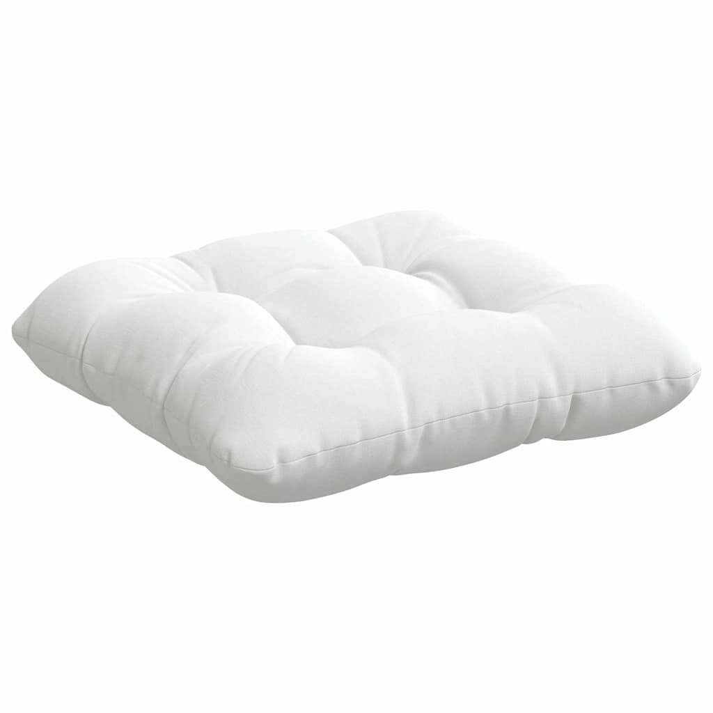 Cuscini per Seduta 4 pcs Bianco 45 x 45 x 12 cm Tessuto