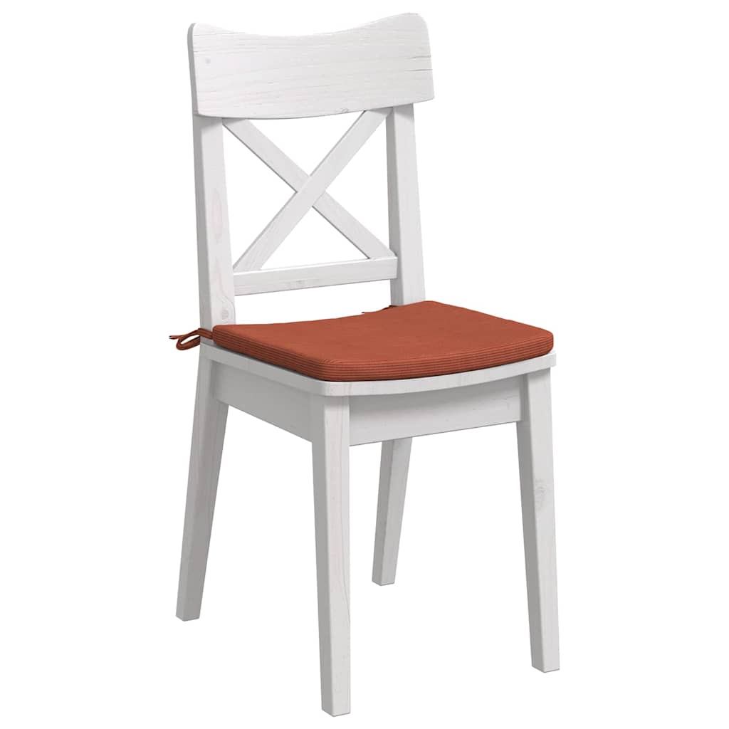 Cuscini per Seduta 4 pcs Rosso Arancio 40 x 40 x 3 cm