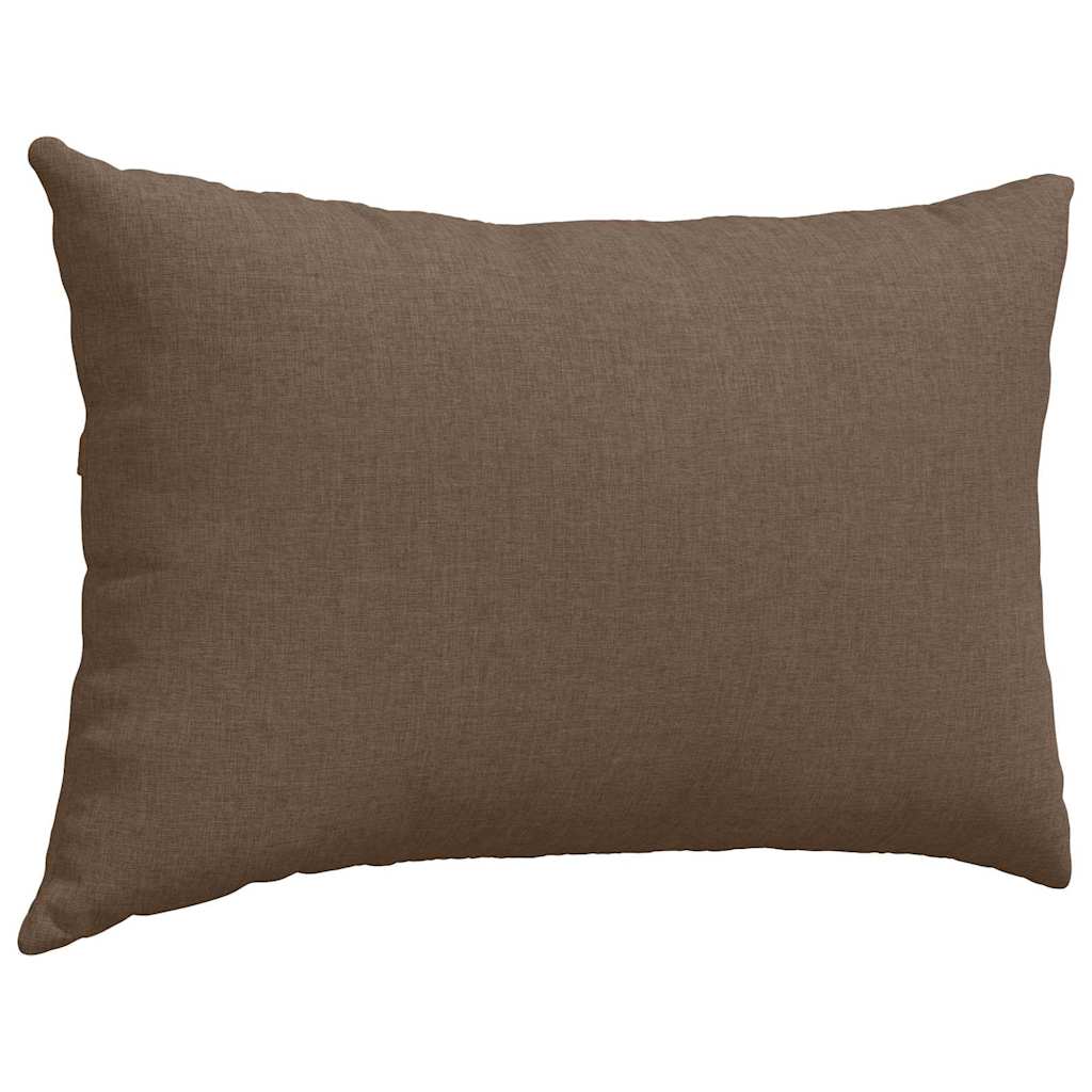 Cuscini da Divano 2 pcs Marrone 60 x 40 cm Tessuto