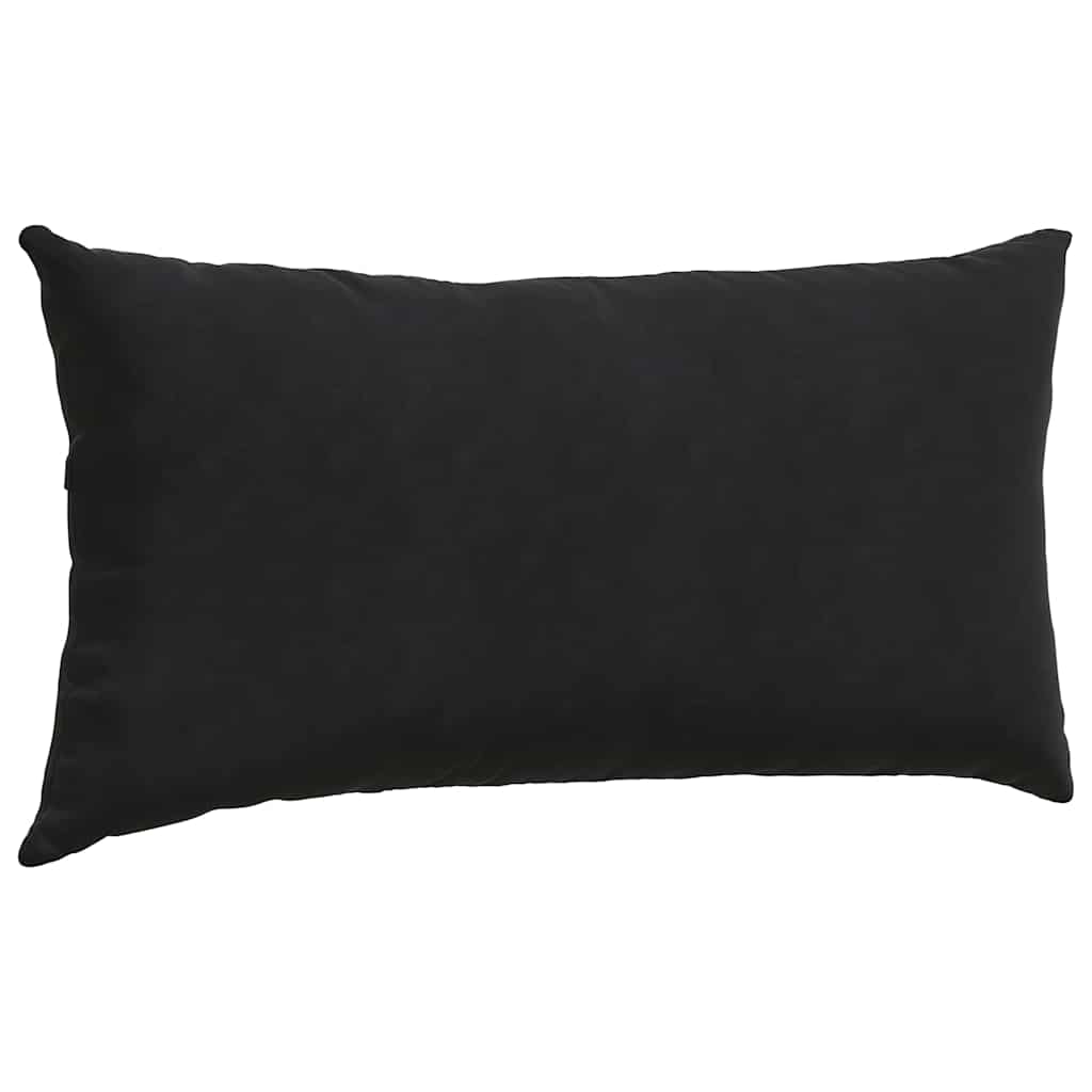 Cuscini da Divano 2 pcs Nero 80 x 40 cm Tessuto in Cords