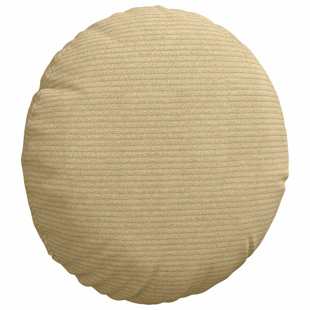 Cuscini per Seduta 2 pcs Grigio Verde Ø 30 cm Tessuto in Cords