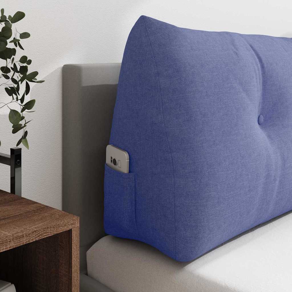 Cuscino per Schiena Blu jeans 120 x 24 x 50 cm Tessuto