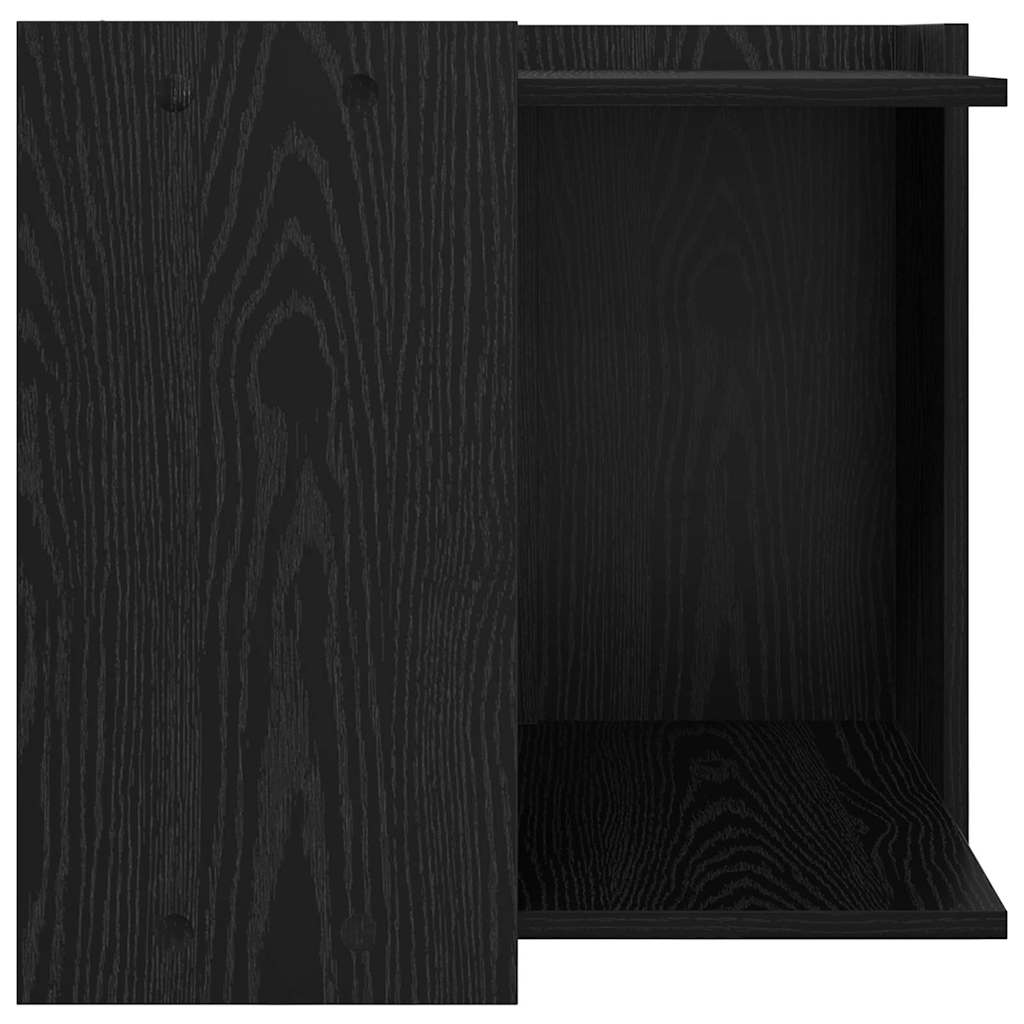 Rifugio per lettiera per gatti Rovere nero 53 x 53 x 51 cm