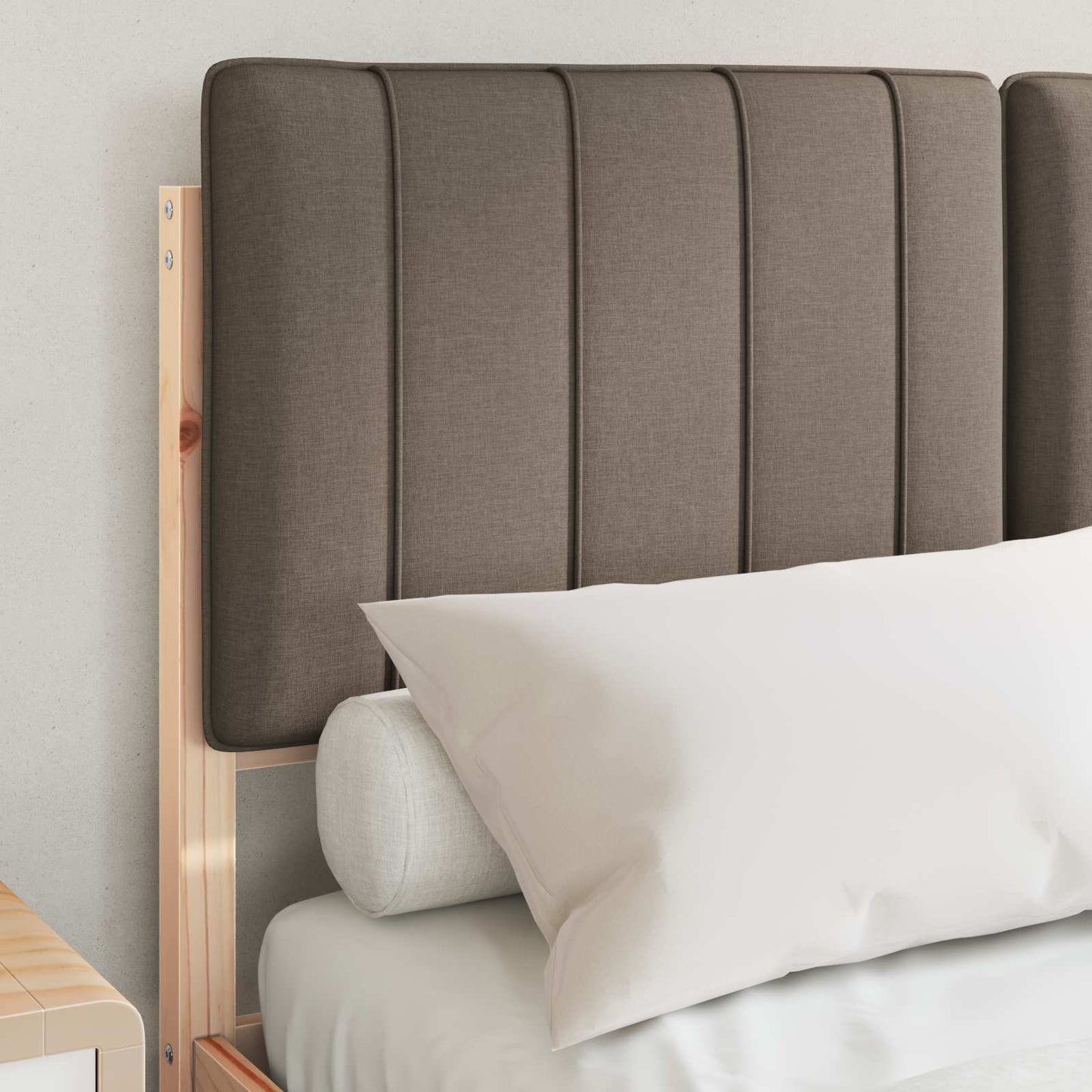 Letto con Testiera Rivestita Talpa 120 x 190 cm