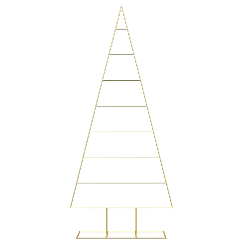 Albero di Natale in metallo con supporto Oro 181 cm