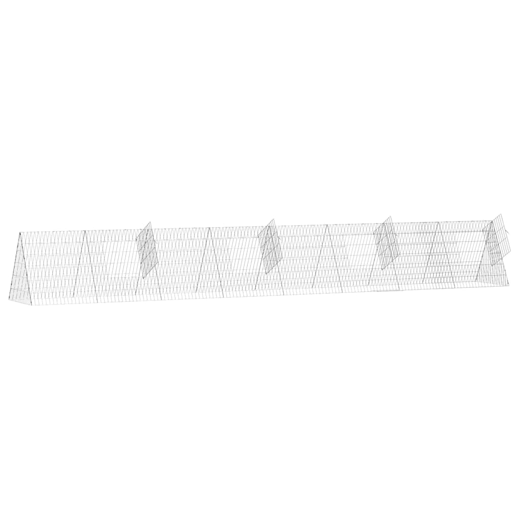 Gabbia per polli Argento 430 x 55 x 55 cm Acciaio zincato