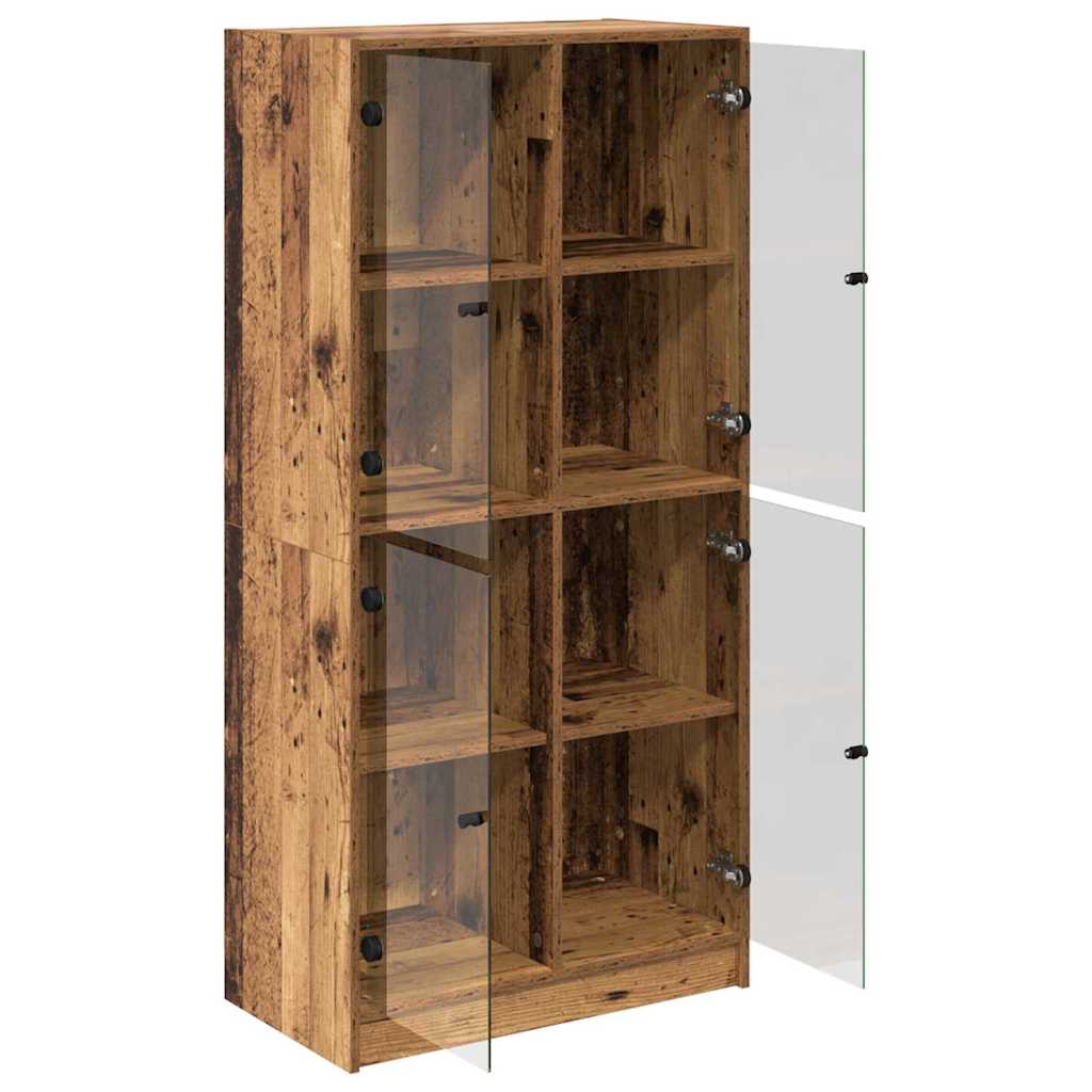 Credenza Legno vecchio 68 x 37 x 142 cm Legno multistrato