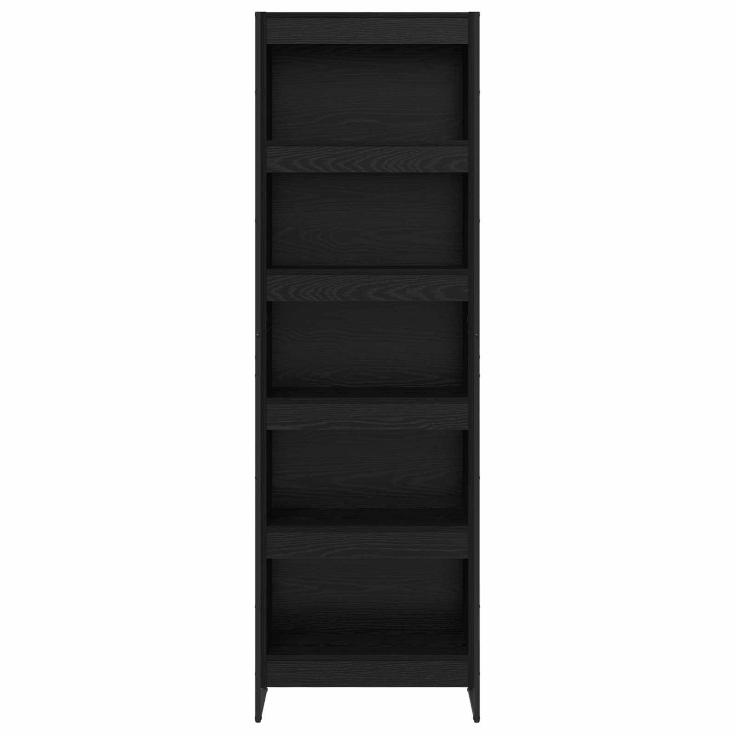 Armadio per Libri 2 pcs Rovere Nero 80 x 30 x 155 cm
