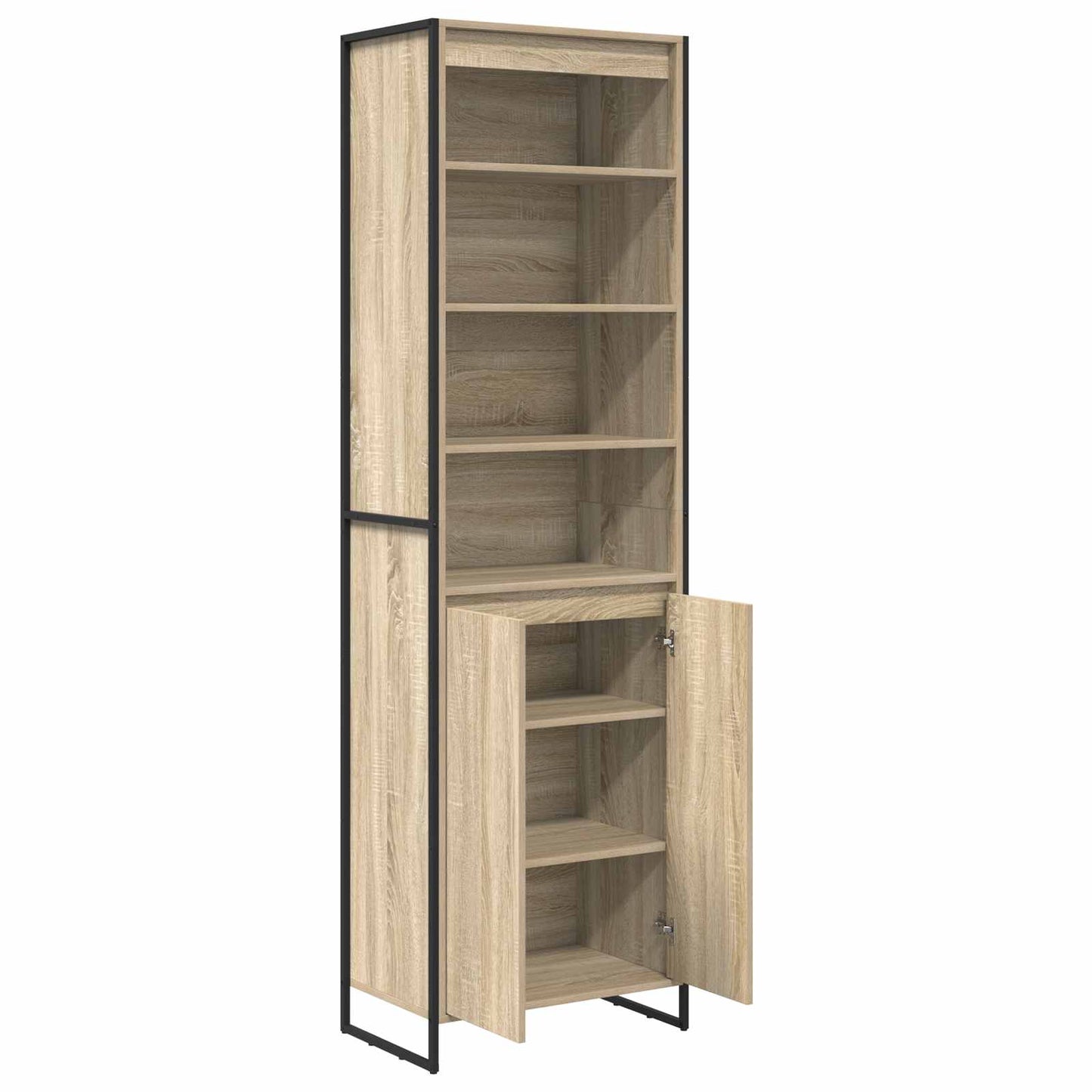 Armadi alti 2 pcs Sonoma 60 x 36 x 200 cm Legno multistrato