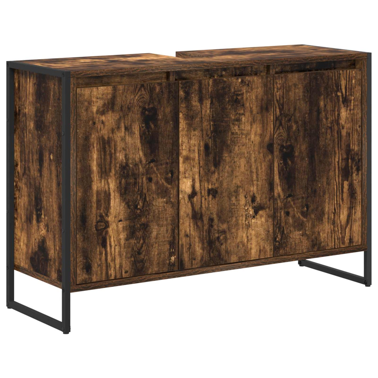 Set di mobili per il bagno Rovere fumé Legno multistrato