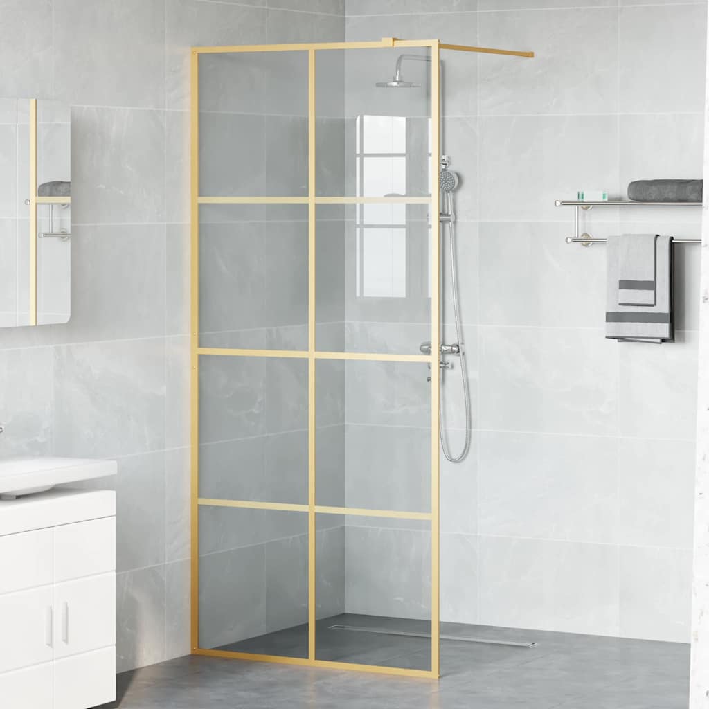 Parete Doccia Walk-in Oro 90 x 195 cm vetro temperato