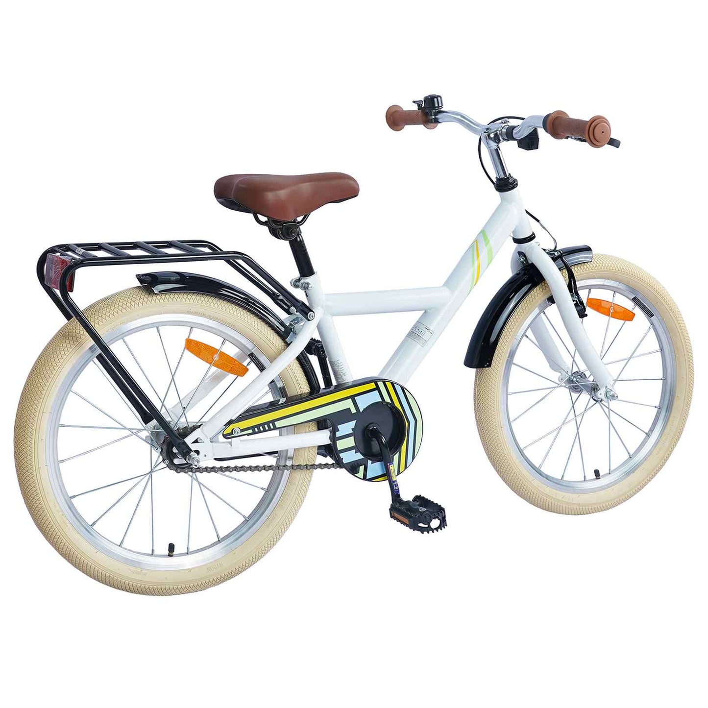 Bicicletta per Bambini 24 Pollici per 8-12 anni Bianco